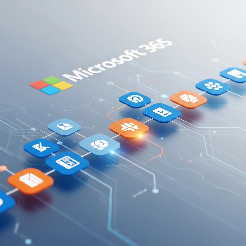 Microsoft 365 automatisering - Een MKB-ondernemer die efficiënt werkt dankzij Microsoft 365 automatisering van eConcepts Nederland.