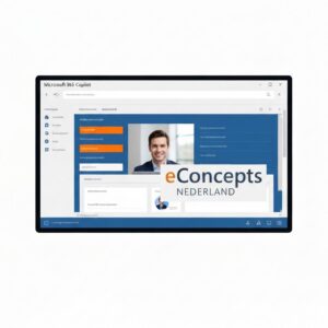 Microsoft 365 Copilot implementatie - Een MKB-ondernemer die efficiënt werkt dankzij een succesvolle Microsoft 365 Copilot implementatie door eConcepts Nederland.