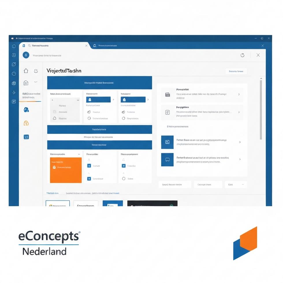 Microsoft Teams projectmanagement - Een team dat samenwerkt aan een projectplan met Microsoft Teams projectmanagement, geadviseerd door eConcepts Nederland.