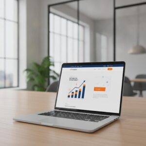 website laten maken - Grafiek die de ROI van een professionele website laten maken door eConcepts Nederland illustreert.